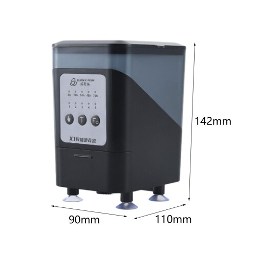 Automatic Fish Feeder 450ml Suction Cup Install Durable Aquarium Fish 1