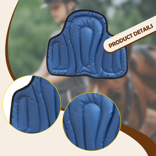 Horse Riding Saddle Pad PU Leather and Sponge Thickened Equestrian Equ 2