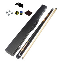 Pool Cue Set Full Size 57 inch Black Eight Final Portable Billiard Cue