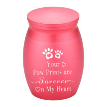 Pet Urn Waterproof Aluminum Alloy Keepsake Urn for Puppy Small Animals