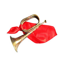 Scouting Trumpet Bugle with Mouthpiece Marching Bugle for Beginner Ban