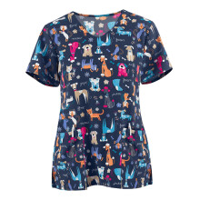 V Neck Scrub Top Comfortable to Wear Stylish with Reinforced Stitching