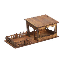 1/72 Models House Unpainted DIY Wooden House Assemble DIY Projects Acc