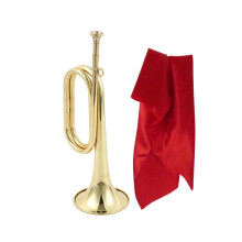 Scouting Trumpet Bugle with Mouthpiece Marching Bugle for Beginner Ban
