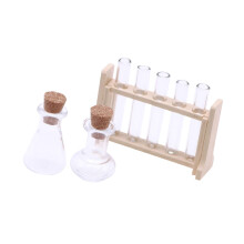 1:12 Dollhouse Test Tube Set Clear Glass Test Tubes Lab Accessories Or