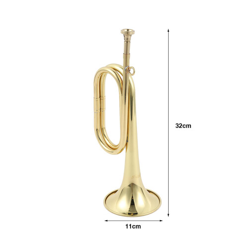 Scouting Trumpet Bugle with Mouthpiece Marching Bugle for Beginner Ban 1
