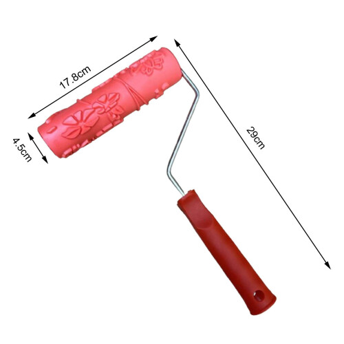 178mm Texture Rubber Paint Roller Brush Decorative Tool for House Vers 1