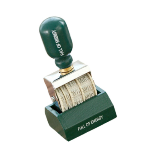 Rollers Date Stamp Sturdy Date Stamper for Craft Scrapbooking  Green H