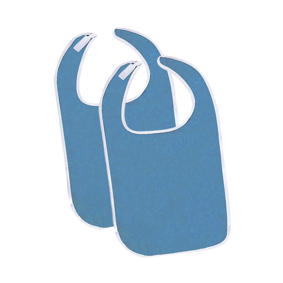 2 Pieces Adults Bibs for Eating Seniors Men for Car Trips Nursing Rest