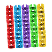 100Pcs Poultry Leg Bands Clip on Poultry Foot Rings for Chickens Ducks