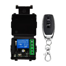 Télécommande Sans Fil 433 MHz Relais RF Interrupteur de Télécommande 12 V pour Moteur de Porte de Garage Contrôle de Pompe à Eau