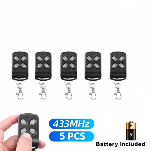 433Mhz Duplicator Wireless Cloning Remote Control 4CH Electric Copy Controller RF Wireless Transmitter for Garage Door,A 1