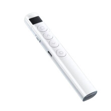Wireless Page Turning Pen Sensitive PPT Stylus Pen Slide USB Pointer Infrared Remote Control for Projector White