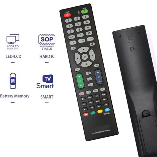 Universal Remote Control RM-014S+ Multi-Device Compatibility, Easy Setup for TV, DVD 1
