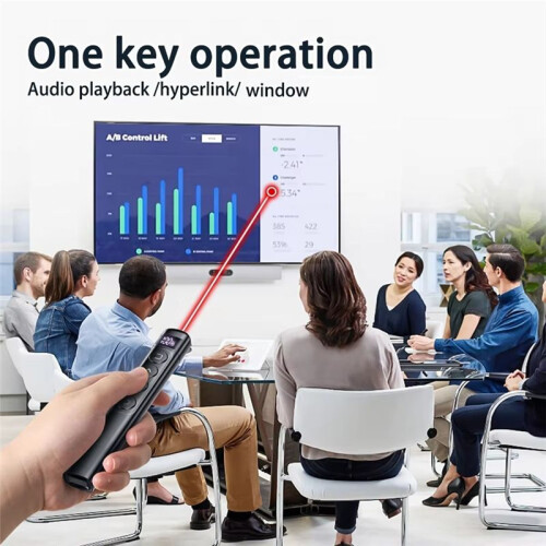 Wireless Page Turning Pen Sensitive PPT Stylus Pen Slide USB Pointer Infrared Remote Control for Projector White 1