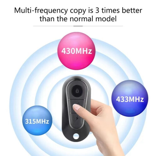 433MHZ 3 Buttons Garage Gate Door Opener Duplicator Copy Remote Controller Clone Cloning Code for Electric Bike 1