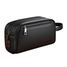 Men's Handbag Phone Card Holder Large Capacity with Wrist Strap Clutch