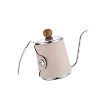 Pour Oven Coffee Kettle Leather Wrapped 350ml Pots for Bar Coffee Make