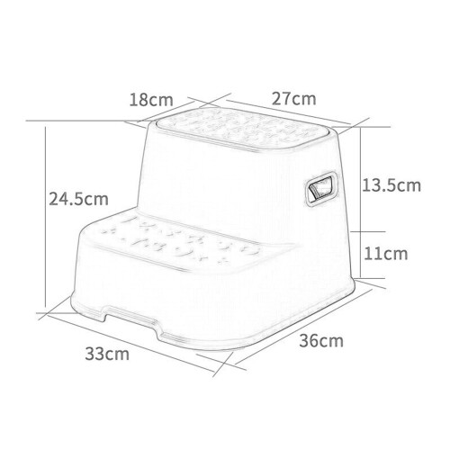 Step Stool Double up Toddlers Step Stool for Playroom Entryway Bathroo 1