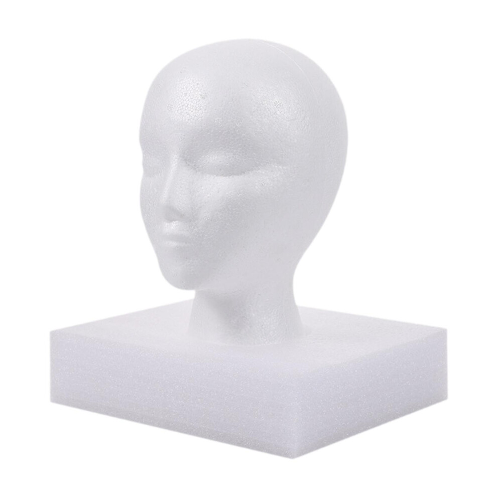 Female Foam Mannequin Hairpiece Stand for Shopping Mall Display Wig Ha