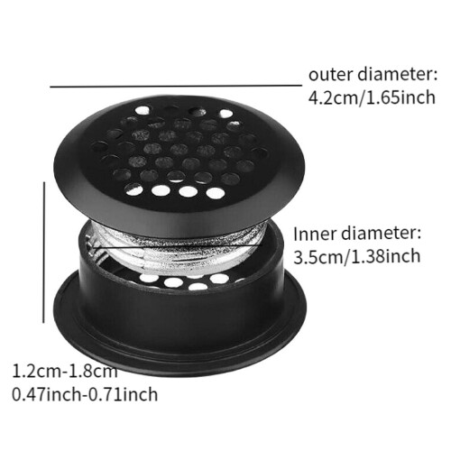 Circular Soffit Vent Round Mesh Hole Louver for Heat Dissipation and E 1