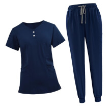 Women Scrub Uniform Set Nurse Work suits for Pet Grooming Beauty Cente