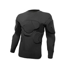 Goal Keeper Top Black Men Soccer Jersey for Outdoor Sports Indoor Bask