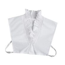 Ruffle False Collar Turtleneck Skirt Underneath Accessories Vest Fake