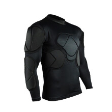 Goal Keeper Top Black Men Soccer Jersey for Outdoor Sports Indoor Bask