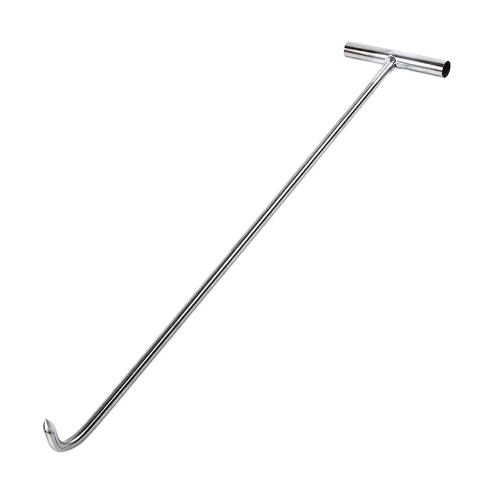 Manhole Hook Tool Trampoline Open Manhole Cover Steel Heavy Duty Singl 6902696022462