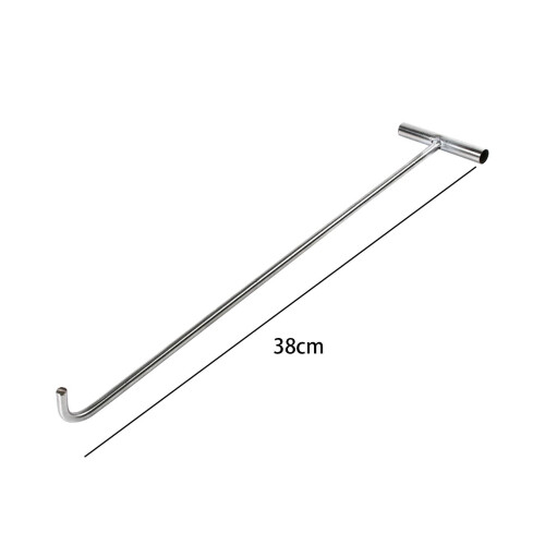 Manhole Hook Tool Utility Tool for Sewer Lids Septic Tank Lids Rolling 1