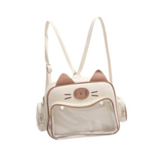 Cat Ita Bag Portable Pin Display Backpack for Halloween Girls Party Su