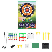 Golf Game Mat Set Toys and Sticky Balls Golf Training Mat for Indoor O