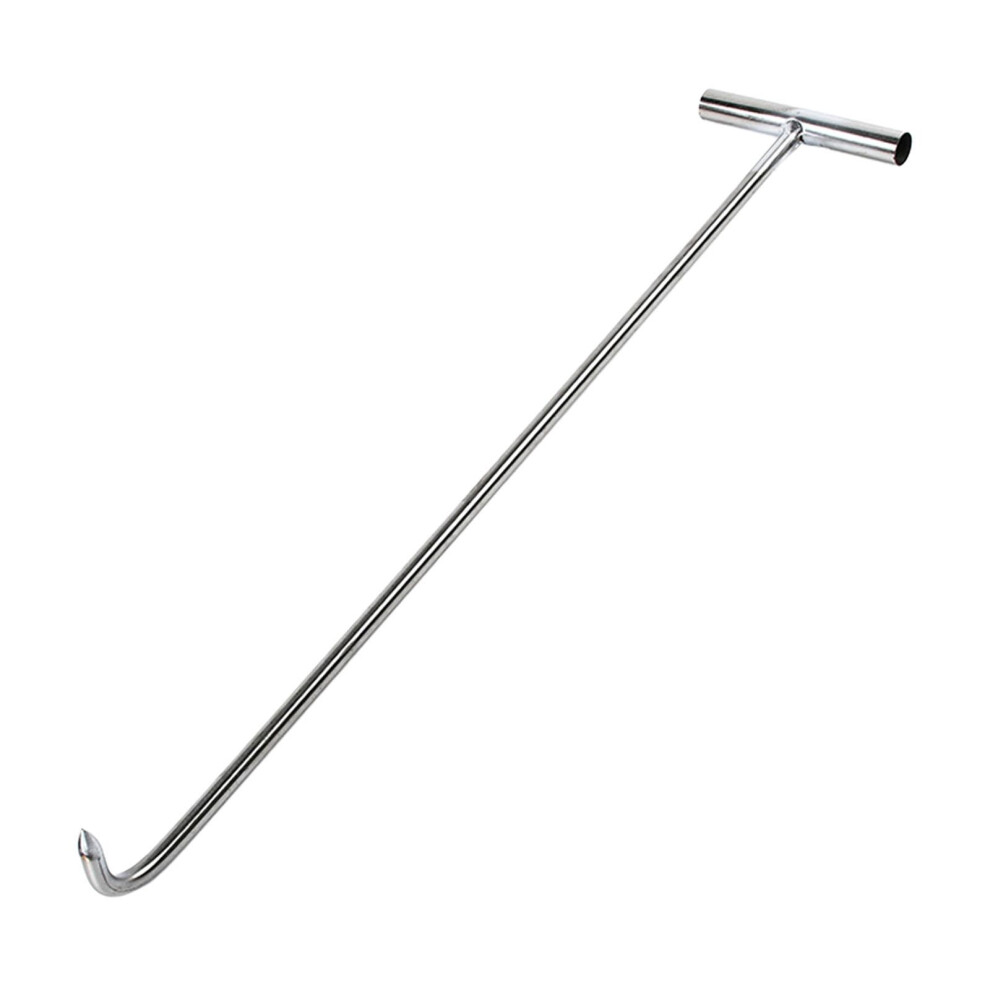 Manhole Hook Tool Trampoline Open Manhole Cover Steel Heavy Duty Singl 6902696408105