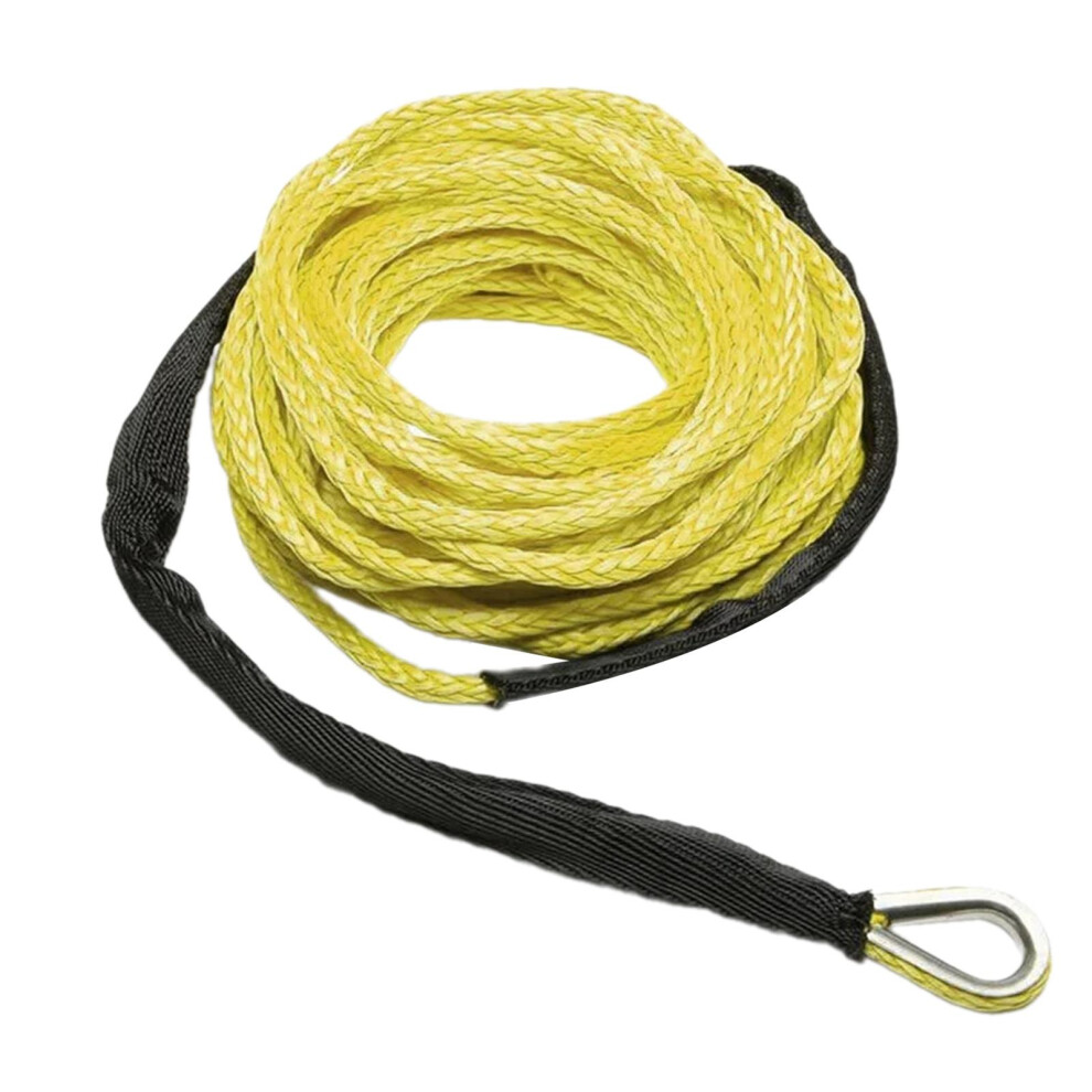 Car Tow Strap 15M*6Mm 7700Lbs Synthetic Winch Rope For Boat Vehicle Ut 6902695917455