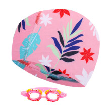 Swimming Cap and Goggles Set Swimming Accessories for Boys Girls Kids