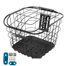Bicycle Basket Front Rear Iron Wire Portable Storage Basket Bike Wire