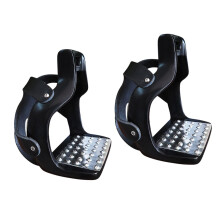 2x Horse Riding Stirrups Aluminum Stirrups for Men Women Equestrian St
