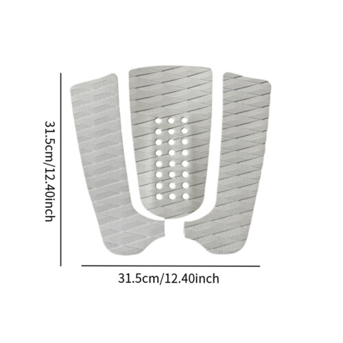 3Pcs Traction Pads DIY for Standup Skimboard White 1
