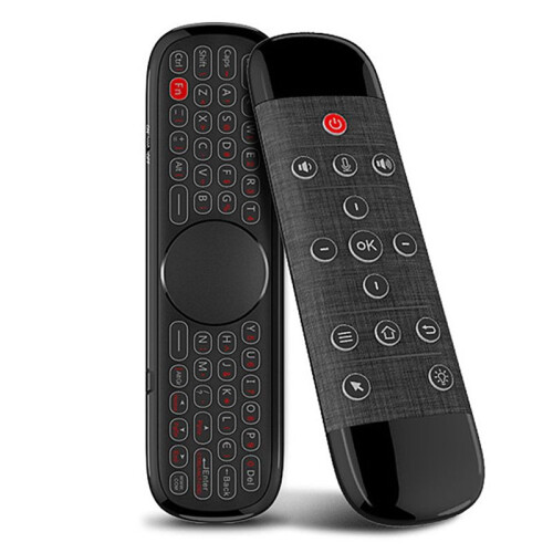 Q40 Voice Remote Control 2.4G Wireless Keyboard Air Mouse IR Learning Micro-Type Gyro Backlit Black 1