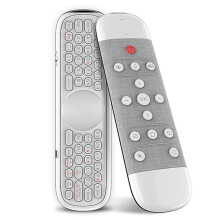 Q40 Voice Remote Control 2.4G Wireless Keyboard Air Mouse IR Learning Micro-Type Gyro Backlit White
