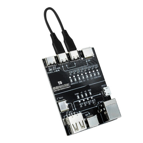 T5 -Off Data Cable Detection Board för Android Snabbladdning/Type-C/Micro-USB-Kabel Onormal Testning Snabbdetektor 2