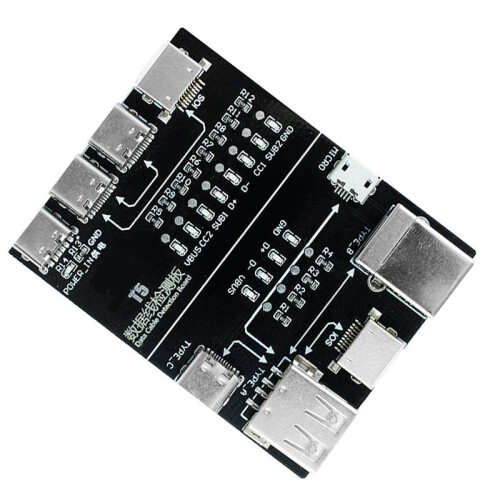 T5 -Off Data Cable Detection Board för Android Snabbladdning/Type-C/Micro-USB-Kabel Onormal Testning Snabbdetektor 1