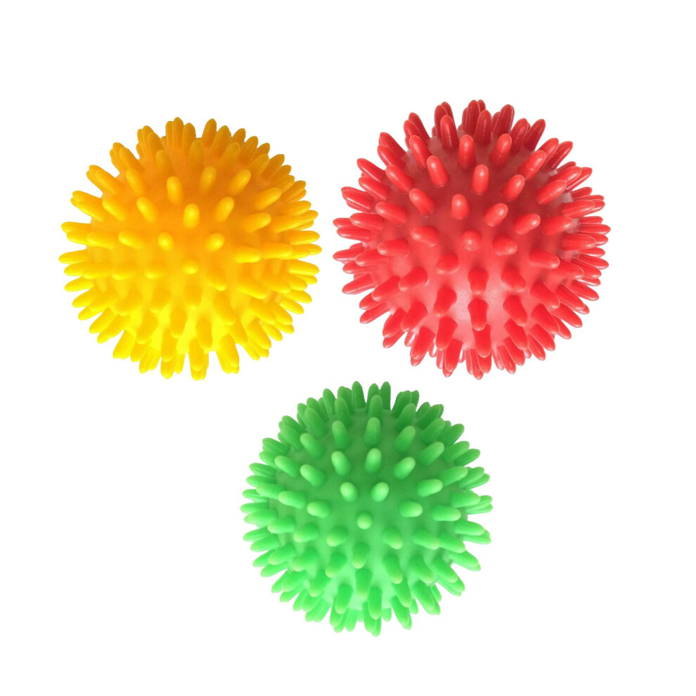 3 Pieces Spike Massage Balls Spiked Massager Rollers for Shoulder Back