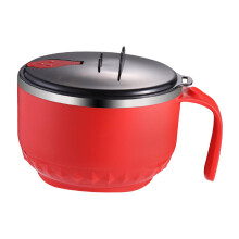 Ramen Cooker Salad Bowl Portable Ramen Bowl with Lid for Office Kitche