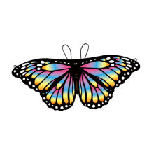 Kids Butterfly Wing Fancy Dress Dreamlike Princess Wing Costume Access