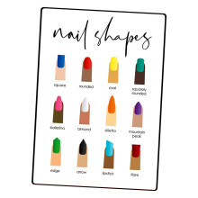 Nail Shape Display Nail Art Accessories Wall Art Decor Nail Art Tool 3