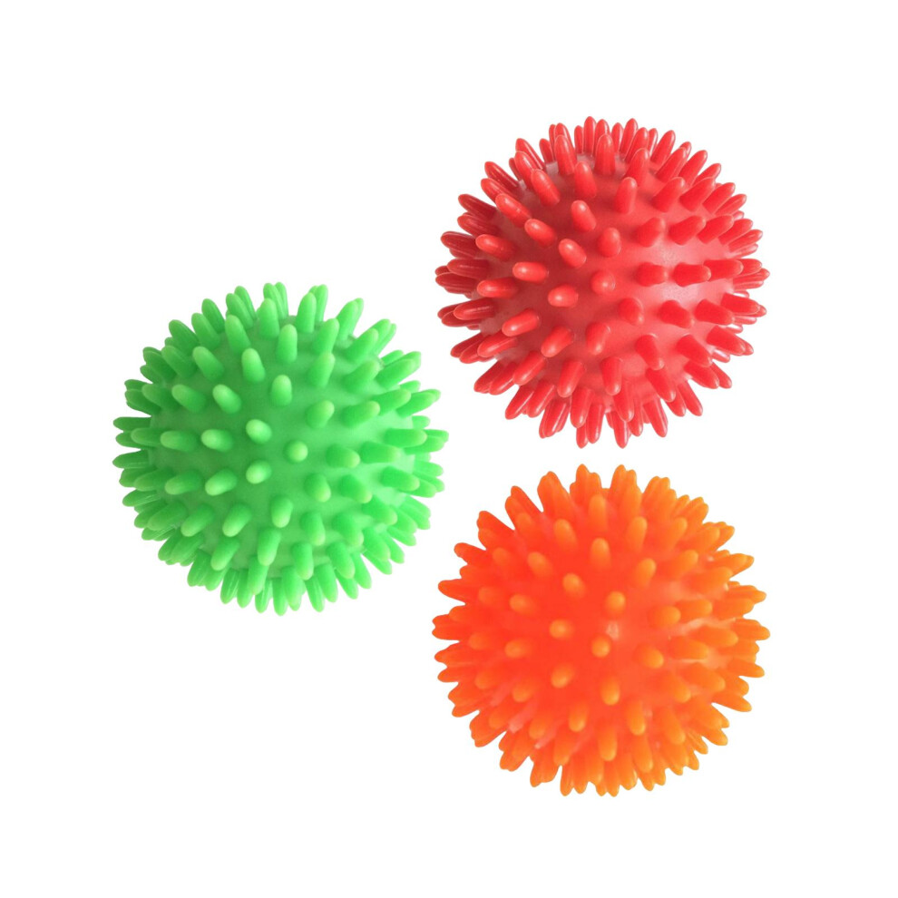 3 Pieces Spike Massage Balls Spiked Massager Rollers for Shoulder Back