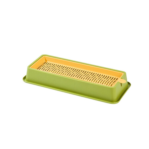 Hydroponic Cat Grass Box Seed Sprouter Tray for Seedling Planting Gree