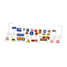 28Pcs 1:64 Scale Street Road Signs Playset Layout Street Signal Traffi